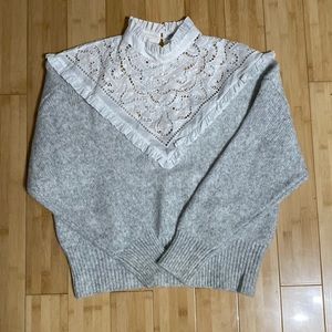 Mixed media sweater
